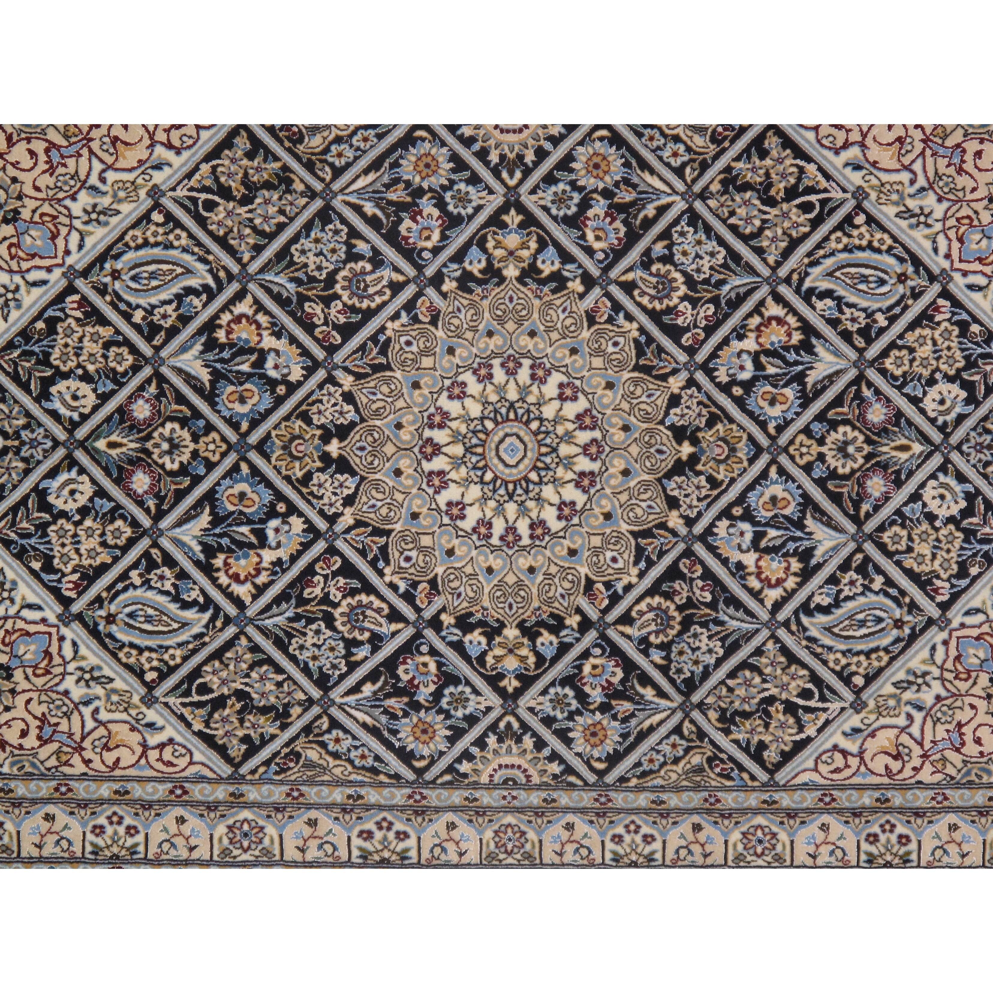 Pasargad DC Persian Habibian 6 lines Nain Silk & Wool - 3' x 5' - Bed ...