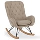 preview thumbnail 24 of 25, Avenue Greene Pierce Rocker Chair Taupe