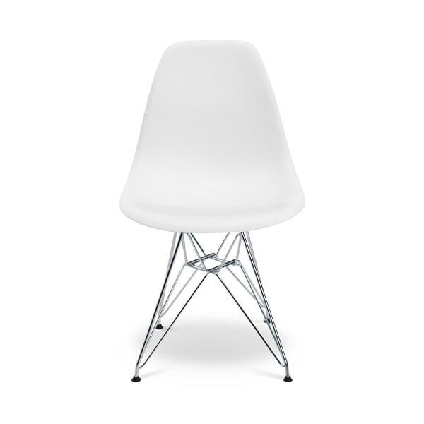 eiffel chair with chrome steel legs