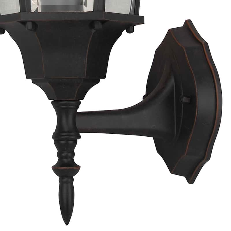 1 Light Outdoor Wall Lantern in Oil Rubbed Bronze - N/A