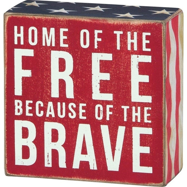 home of the free because of the brave logo