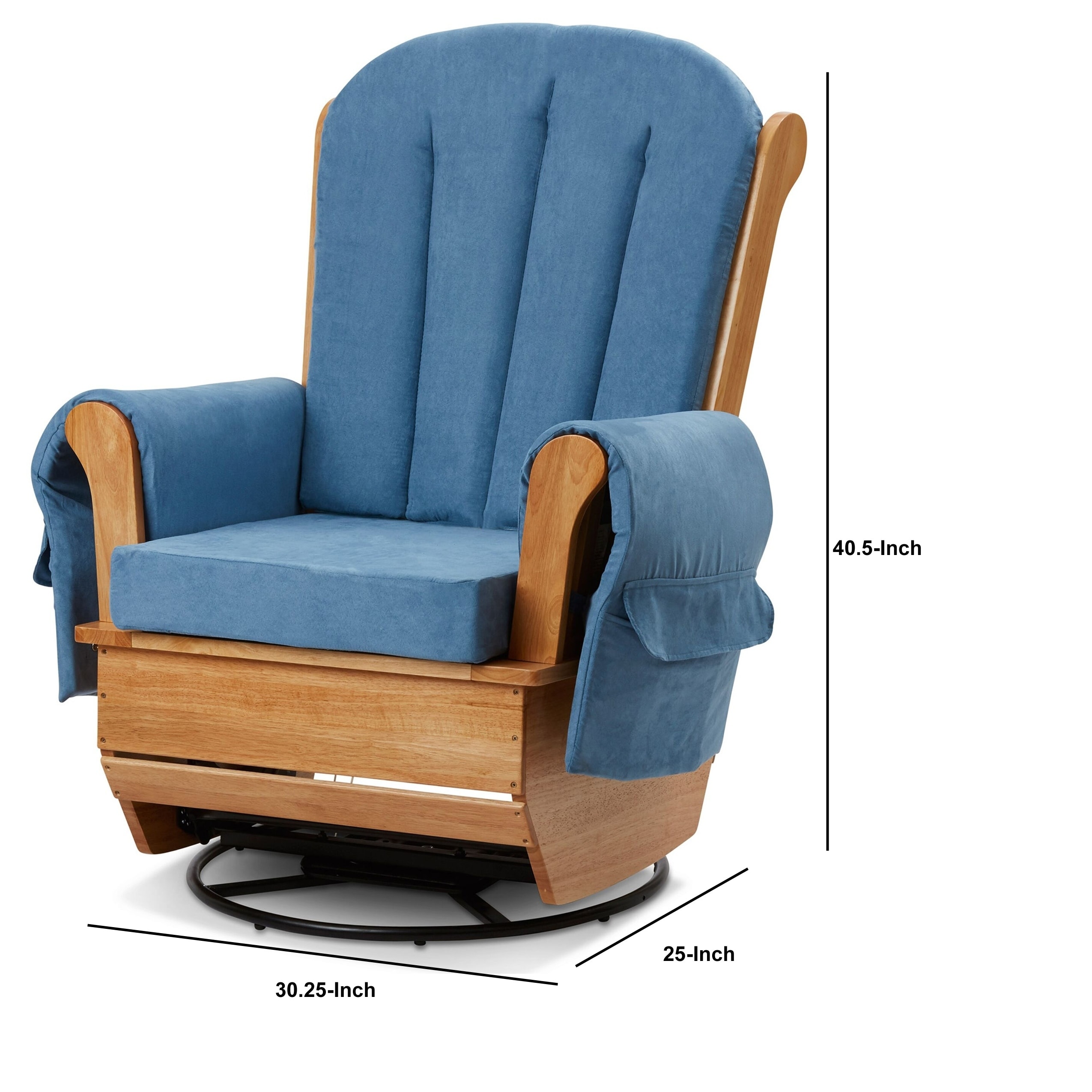 padded glider rocker chair