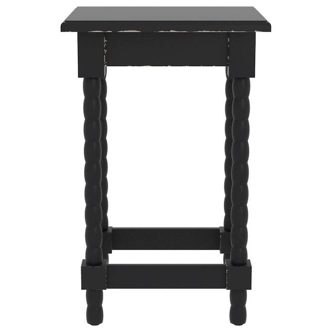 Christopher Accent End Table, 22 1/4" Tall, Gray - Black