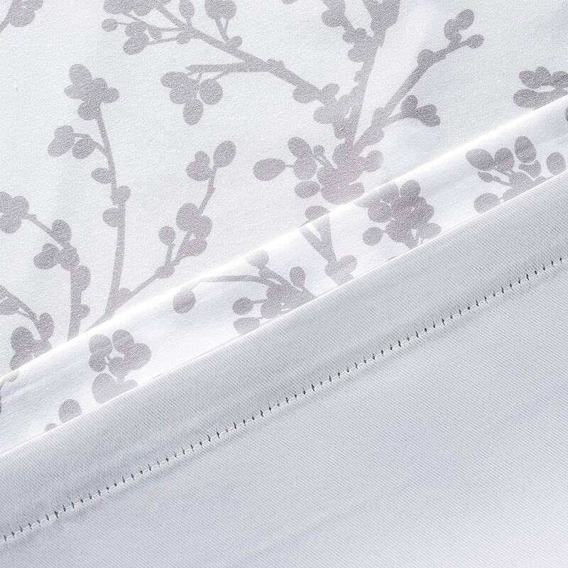 DriftAway Sarah Floral Tree Branch Pattern Blackout Window Curtain Valance - 52'' width x 18'' length - 52'' width x 18'' length