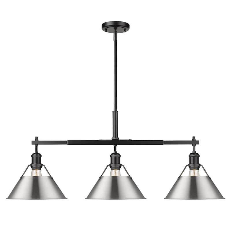 Carbon Loft Sawalha Linear Pendant - Matte Black with Pewter