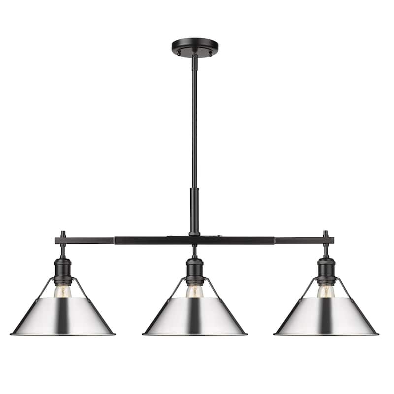 Carbon Loft Sawalha Linear Pendant - Matte Black with Chrome