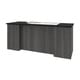 preview thumbnail 9 of 14, Bestar Norma Desk Shell Black & Bark Gray