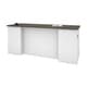 preview thumbnail 2 of 14, Bestar Norma Desk Shell Walnut Grey & White