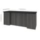 preview thumbnail 15 of 14, Bestar Norma Desk Shell