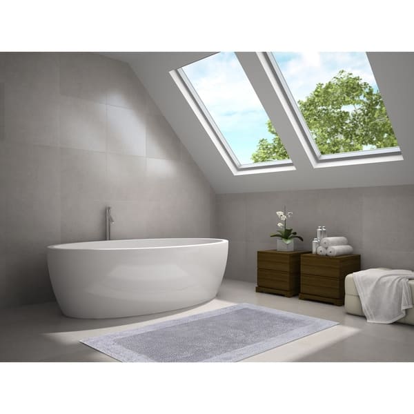 Grey Border Bathroom Rugs and Bath Mats - Bed Bath & Beyond