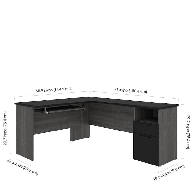 Bestar Norma L-shaped Desk