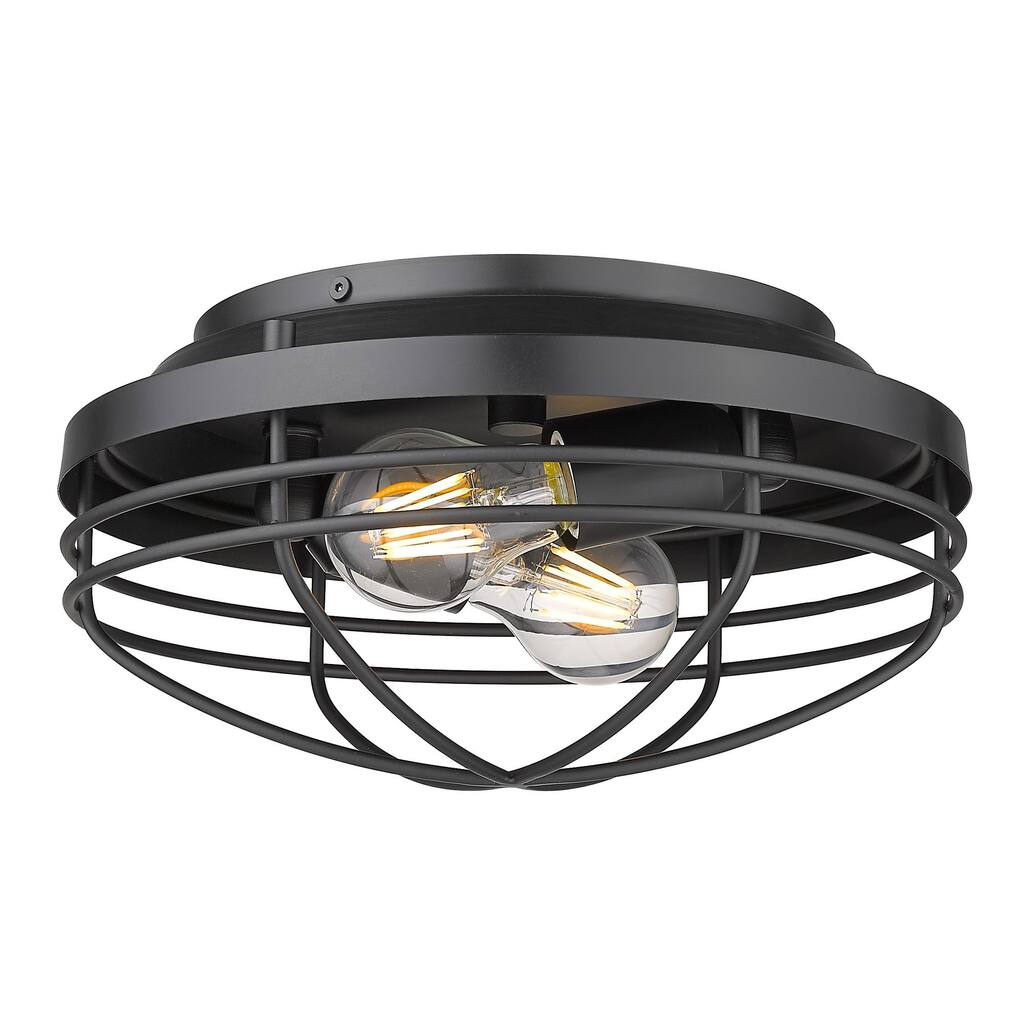 Seaport Flush Mount - 12 Dia x 6 H - 12 Dia x 6 H
