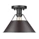 Option Matte Black with Rubbed Bronze