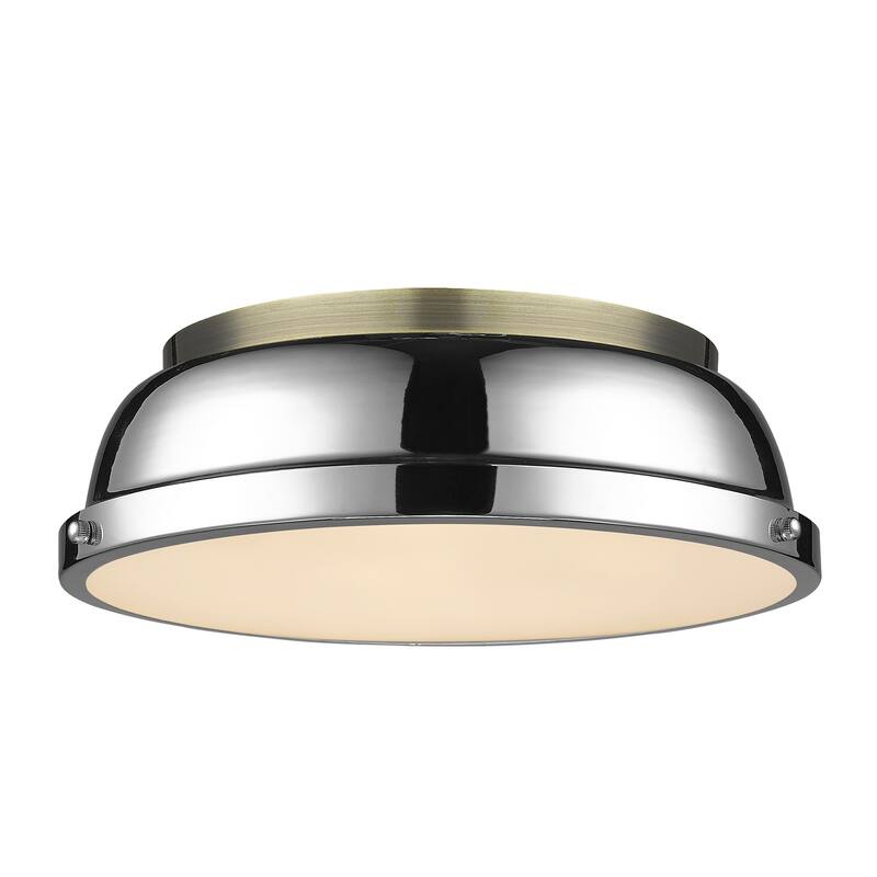 Duncan Flush Mount - 14 Dia x 4.25 H - 14 Dia x 4.25 H