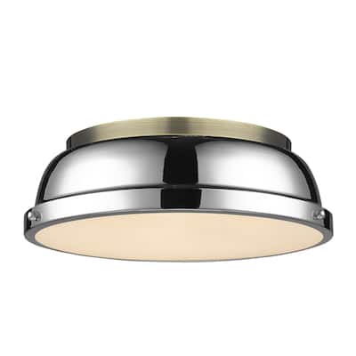 Duncan Flush Mount - 14 Dia x 4.25 H - 14 Dia x 4.25 H