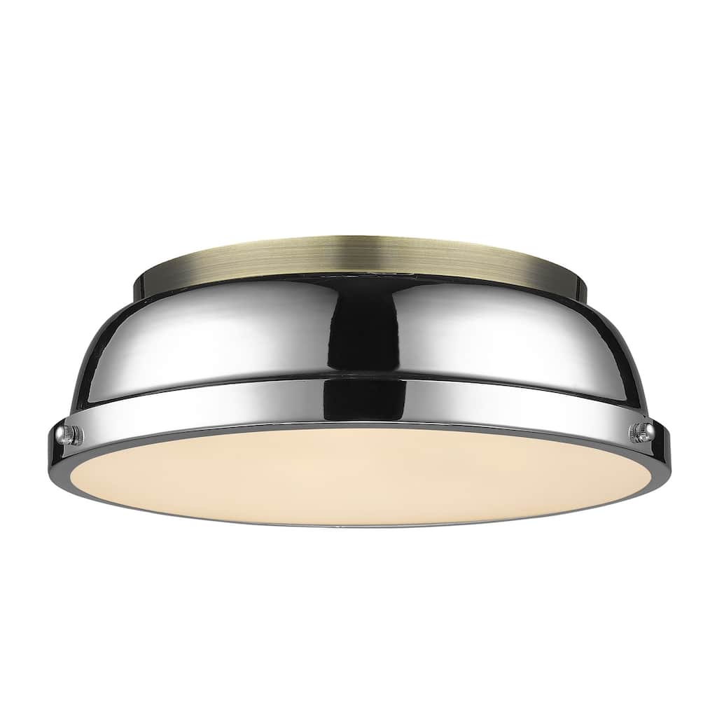 Duncan Flush Mount - 14 Dia x 4.25 H - 14 Dia x 4.25 H