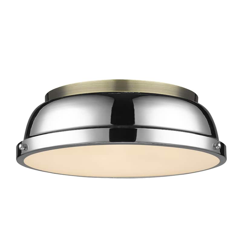 Duncan Flush Mount - 14 Dia x 4.25 H - 14 Dia x 4.25 H