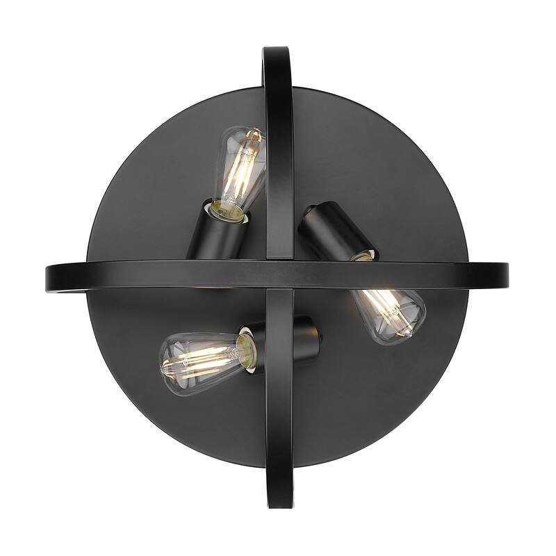 Colson 15-inch Industrial Chic Flush Mount