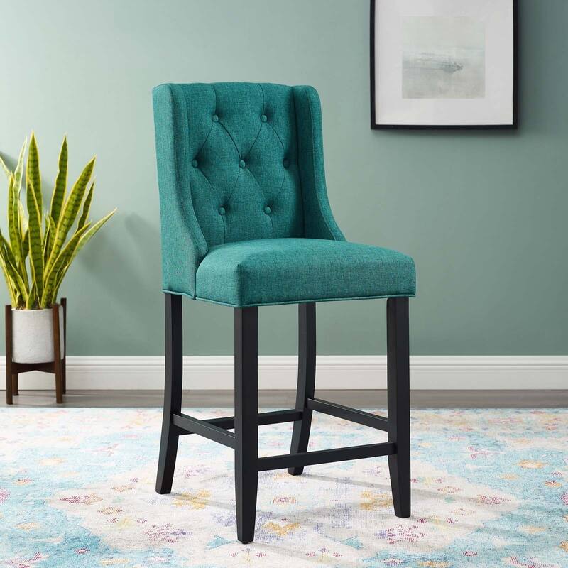 Copper Grove Ninh Button-tufted Upholstered Counter Stool