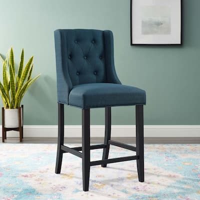 Copper Grove Ninh Button-tufted Upholstered Counter Stool