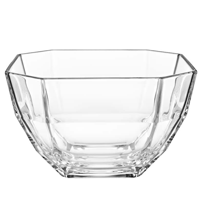 Majestic Gifts Inc. European Glass Octagon Salad Bowl-8.5" D