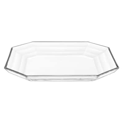 Majestic Gifts Inc. European Glass Octangular Plate-10"D-Set/6