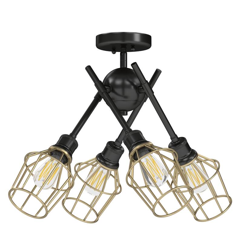 Carbon Loft Lissek Semi-flush Sputnik Chandelier