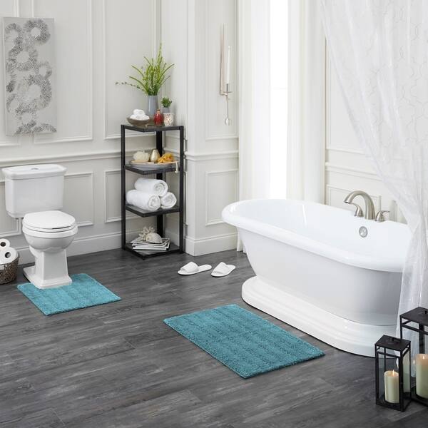 Grey Striped Bathroom Rugs and Bath Mats - Bed Bath & Beyond