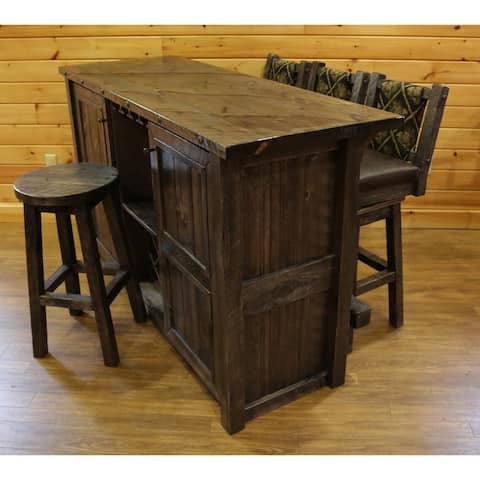 Barnwood Style Timber Peg Bar Set
