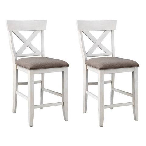 Somette Bar Harbor II Counter Height Dining Chairs, Set of 2