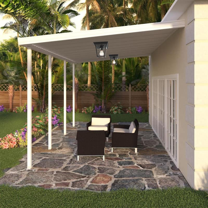 1 Light Outdoor Ceiling Lantern in Oil Rubbed Bronze
