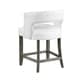 preview thumbnail 3 of 2, Somette Philly Brown with White Fabric Counter Height Barstool