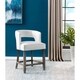 preview thumbnail 1 of 2, Somette Philly Brown with White Fabric Counter Height Barstool