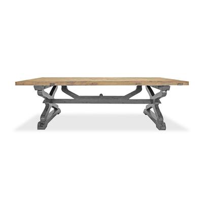 Matteo Reclaimed Ash Wood Two-tone Coffee Table