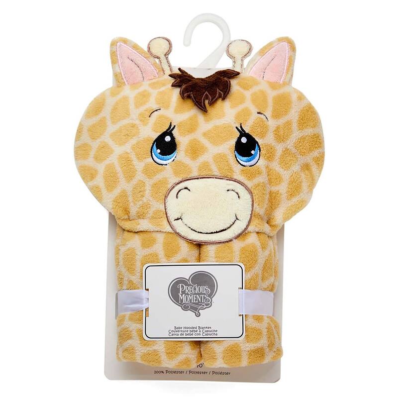 Precious Moments Hooded Baby Blanket - Tan