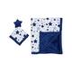 Baby Blanket and Matching Toy Security Blanket Set - Blue