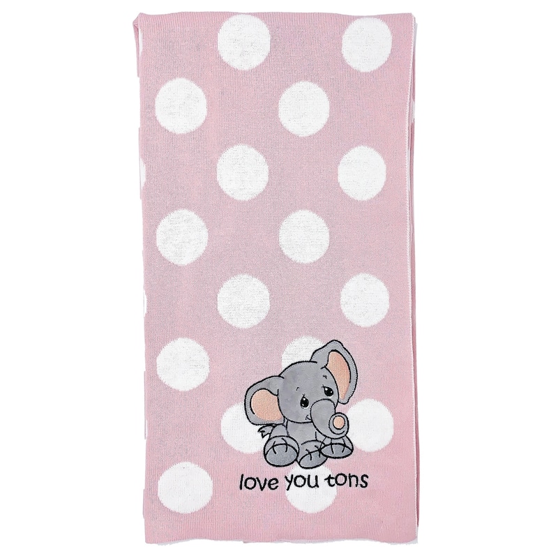 Precious Moments Jacquard Baby Blanket - Pink