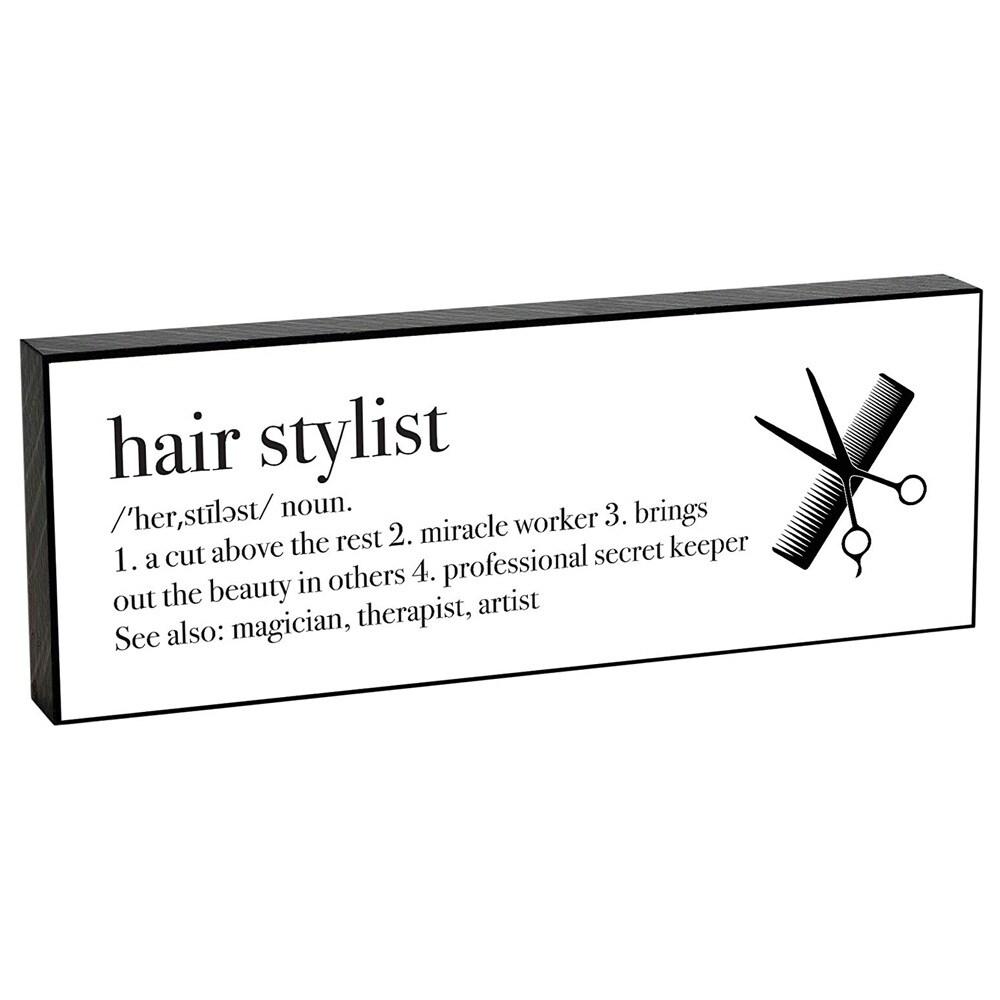 Shop Hair Stylist Definition Double Sided Wood Sign 8 X 3 Free