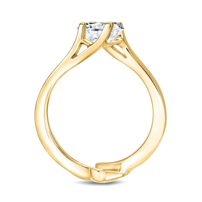 Auriya 18k Gold 1 3/4ctw Insert Solitaire Diamond Engagement Ring Set (D, VS2)