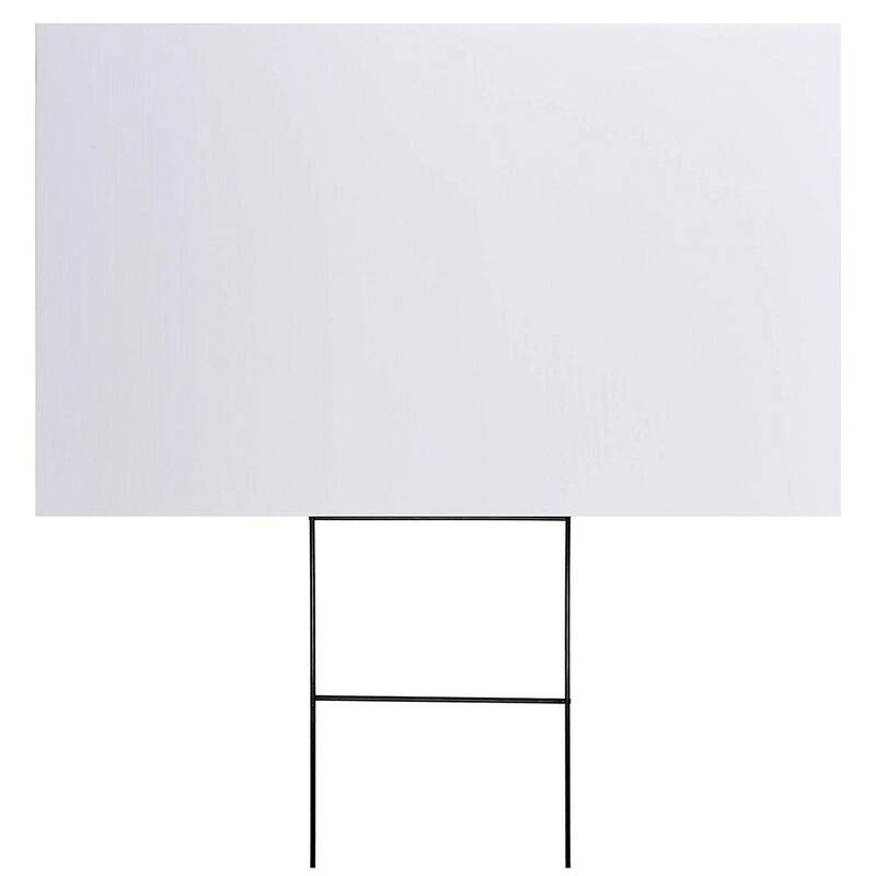 Juvale 8-Pack Corrugated Plastic Yard Signs, 24x36 Outdoor, 4mm Thick, Blank Surface