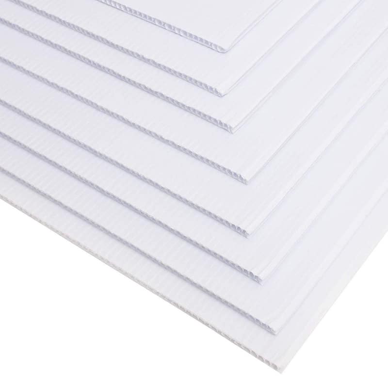 Juvale 8-Pack Corrugated Plastic Yard Signs, 24x36 Outdoor, 4mm Thick, Blank Surface