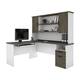Option Walnut Grey & White