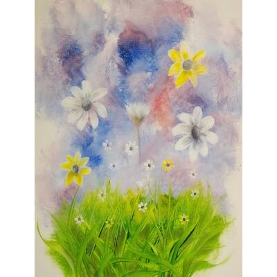 Field of Daisies by Ed Capeau Giclee Art Painting Reproduction POD