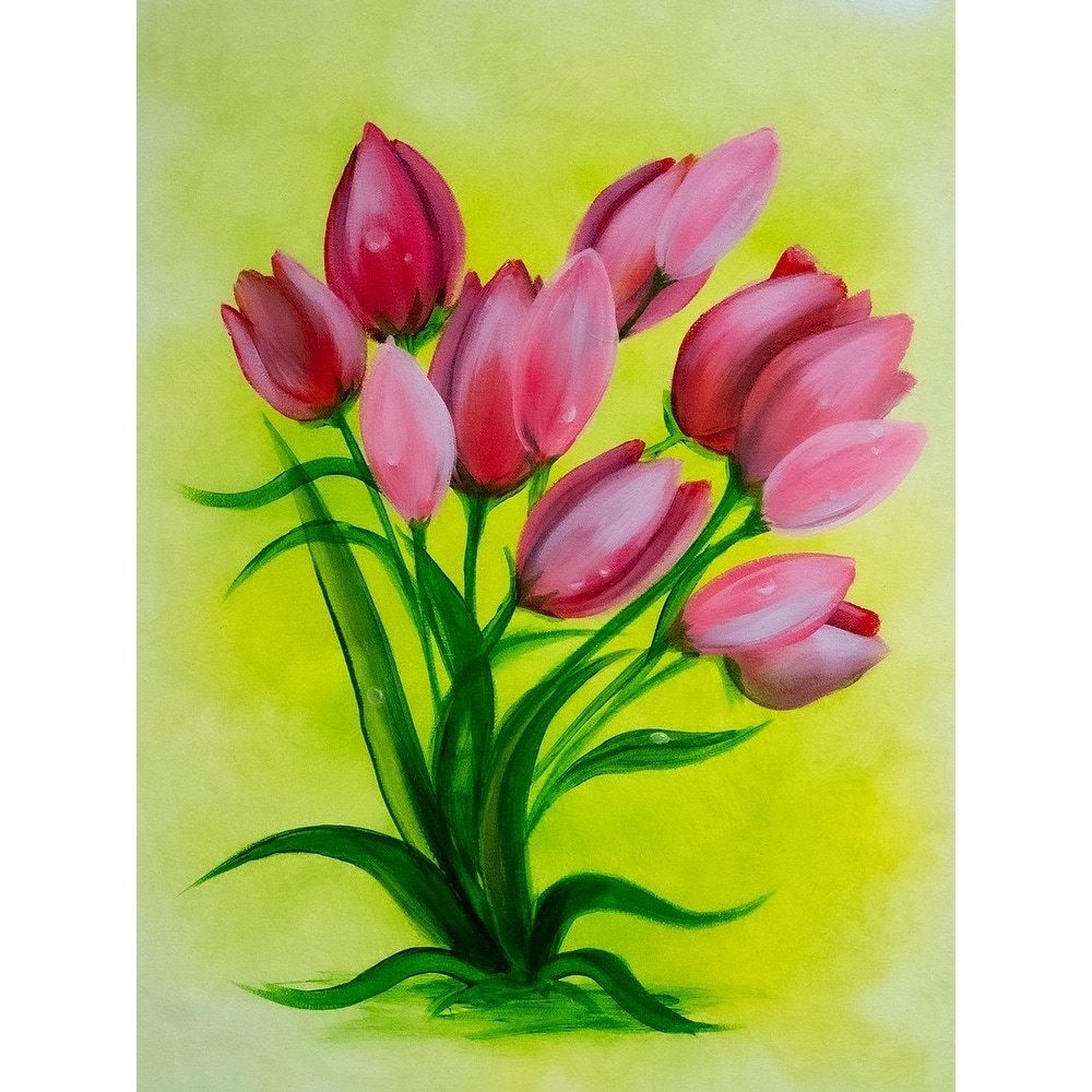Boquet of Tulips by Ed Capeau Giclee Art Painting Reproduction POD
