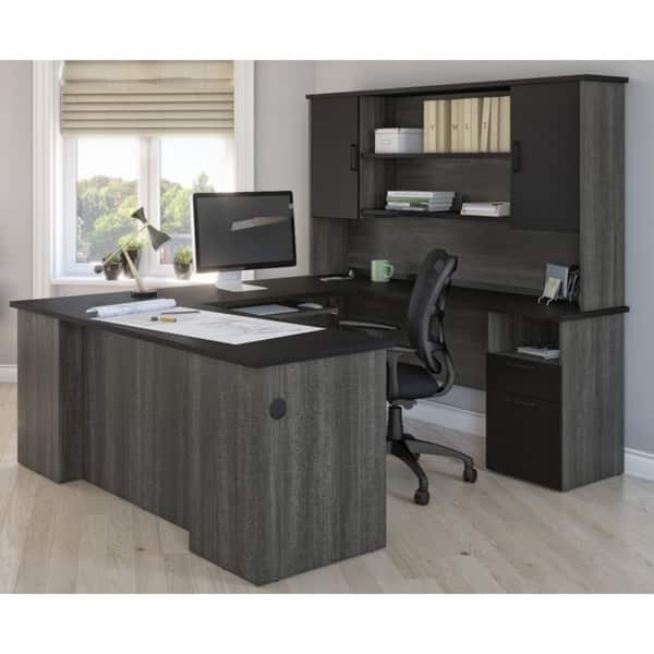 Shop Copper Grove Neunkirchen U Shaped Desk With Hutch Overstock