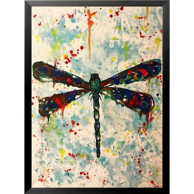 FRAMED Pop Art Dragonfly by Ed Capeau Art Painting Reproduction