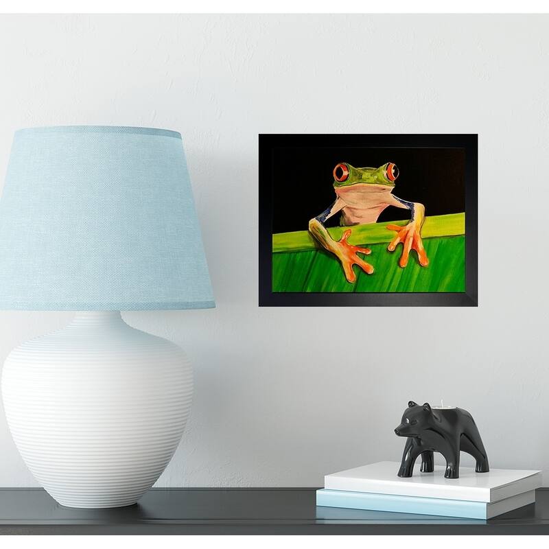FRAMED What The Frog by Ed Capeau Art Painting Reproduction