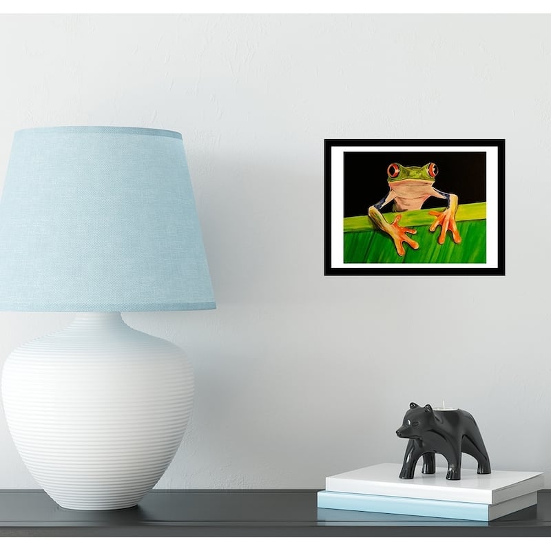 FRAMED What The Frog by Ed Capeau Art Painting Reproduction