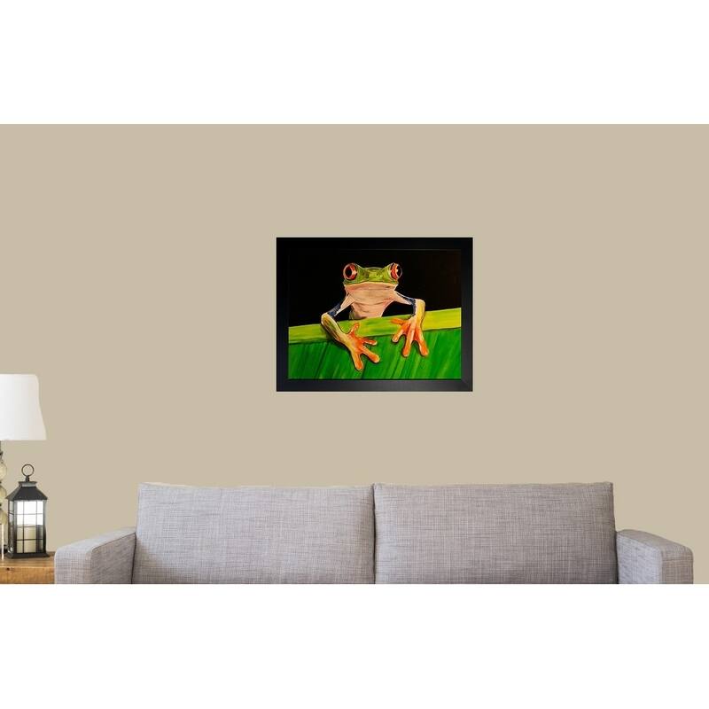 FRAMED What The Frog by Ed Capeau Art Painting Reproduction