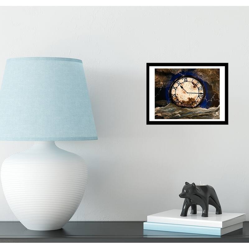 FRAMED Wave of Time by Ed Capeau Art Painting Reproduction - 14x11 - Black